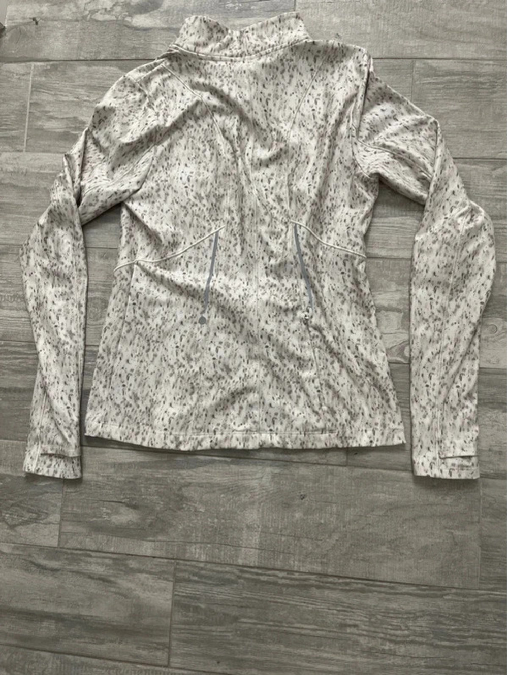 Calia Half Zip Cream and Gray Long Sleeve Fitted Shirt - Picture 5 of 8